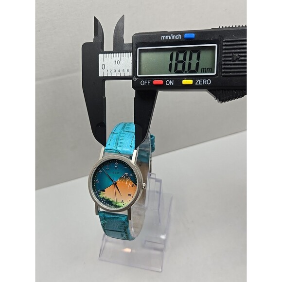 J Axis Modern Timepiece Mt Fuji Ukiyo E Art Dial Analog Quartz Watch New Battery main image 12